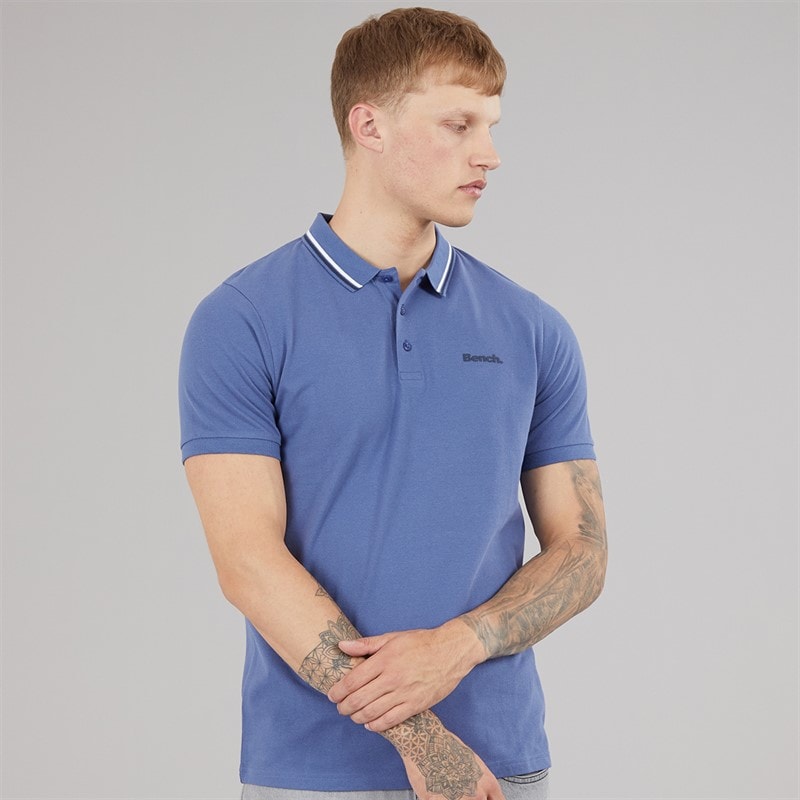 Bench Herre Gruff Polo Skjorte Mellem Blå - Billede 1