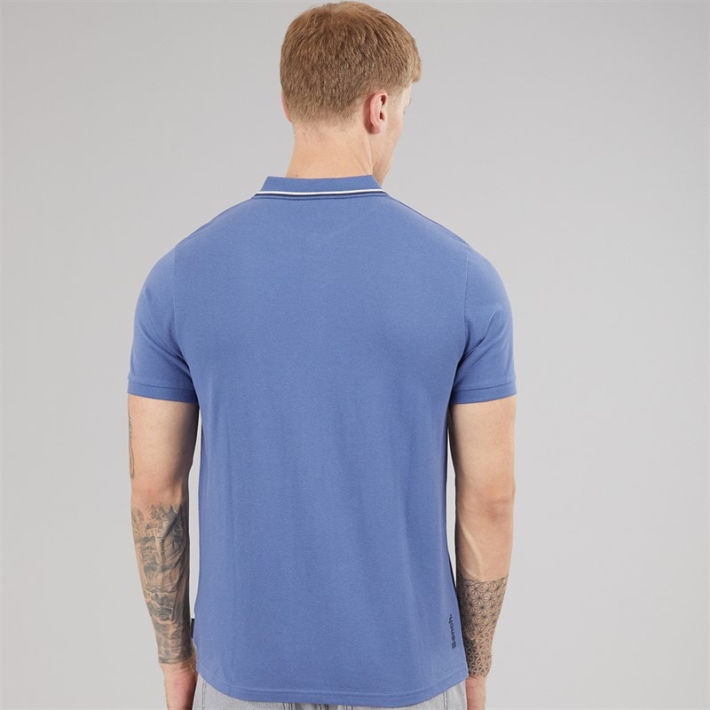 Bench Herre Gruff Polo Skjorte Mellem Blå - Billede 2