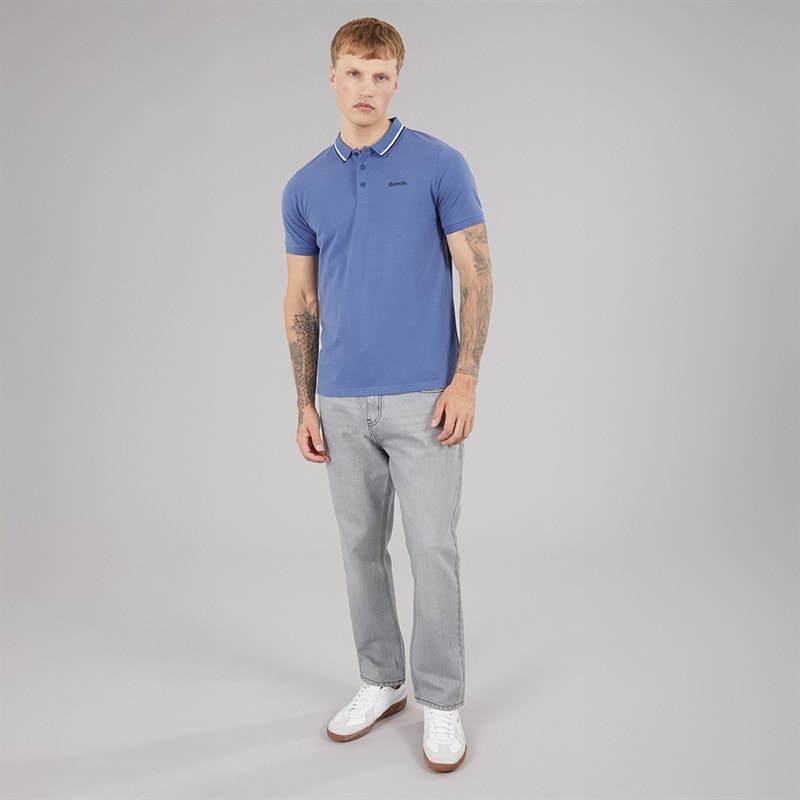 Bench Herre Gruff Polo Skjorte Mellem Blå - Billede 4