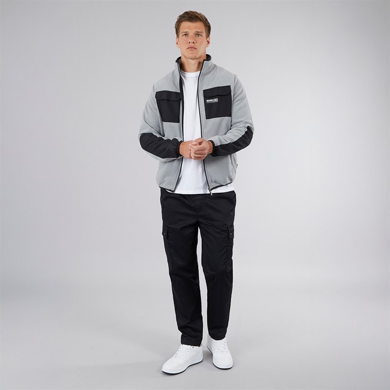 Bench Herre Anders Funnel Neck Fleece Circular Grå - Billede 4