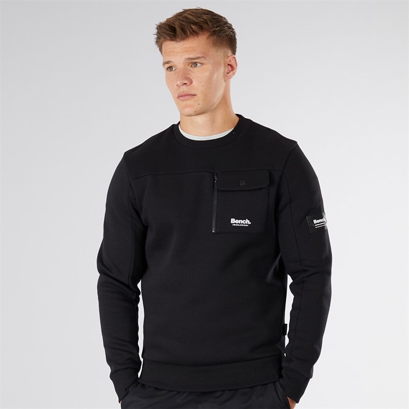 Bench Herre Rissio Utility Sweatshirt Sort - Billede 1