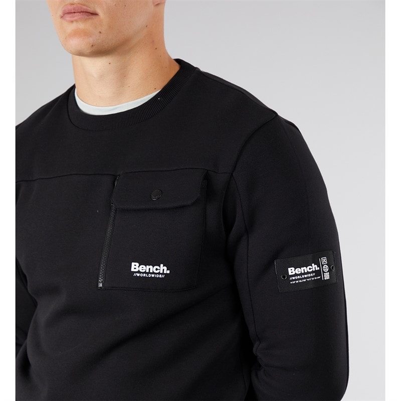 Bench Herre Rissio Utility Sweatshirt Sort - Billede 3