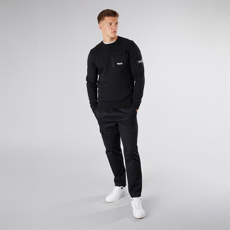 Bench Herre Rissio Utility Sweatshirt Sort - Billede 4