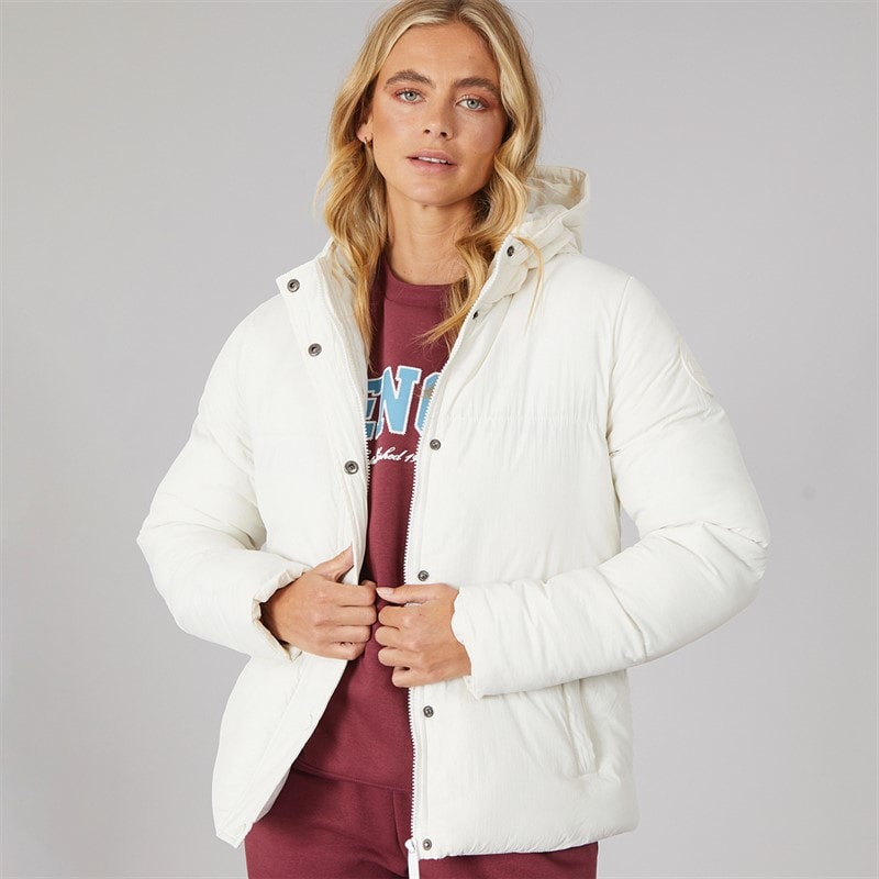 Bench Dame Willah Kort Dunjakke Vinter Hvid - Billede 1