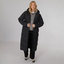 Bench Dame Elli Maxi Længde Vandtæt Jakke Sort