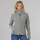 Bench Dame Funnel Microfleece Track Top Grafit Grå