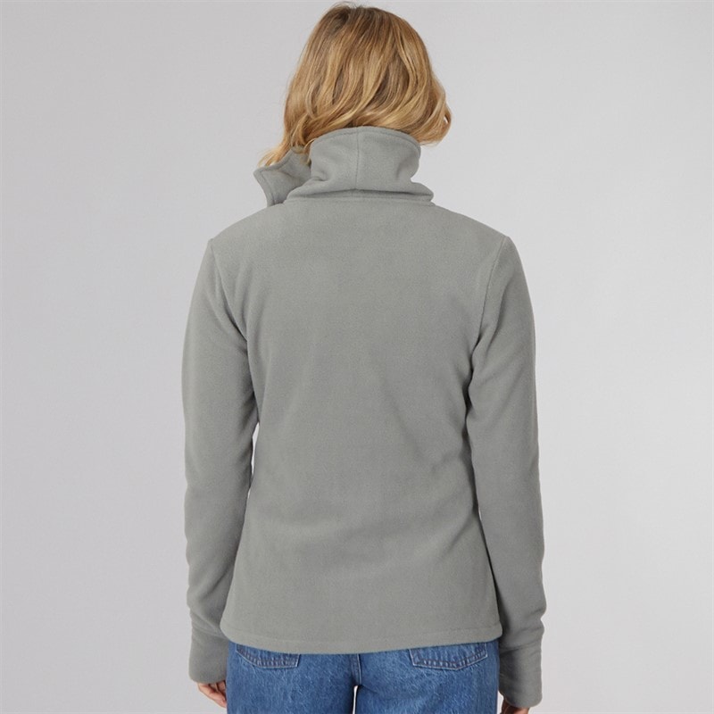 Bench Dame Funnel Microfleece Track Top Grafit Grå - Billede 2