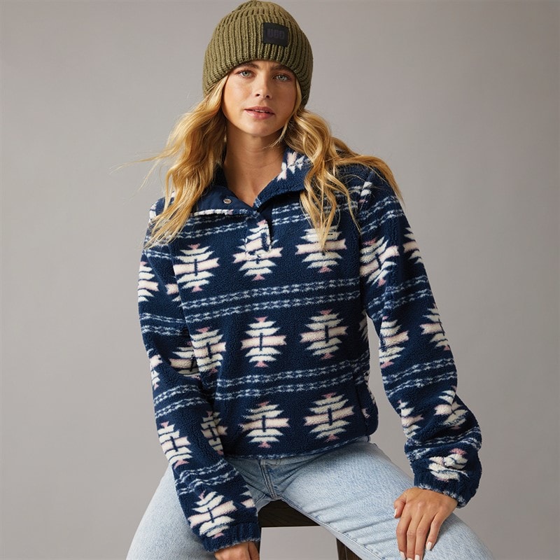 Bench Dame Navo Borg Fleece Navy - Billede 1