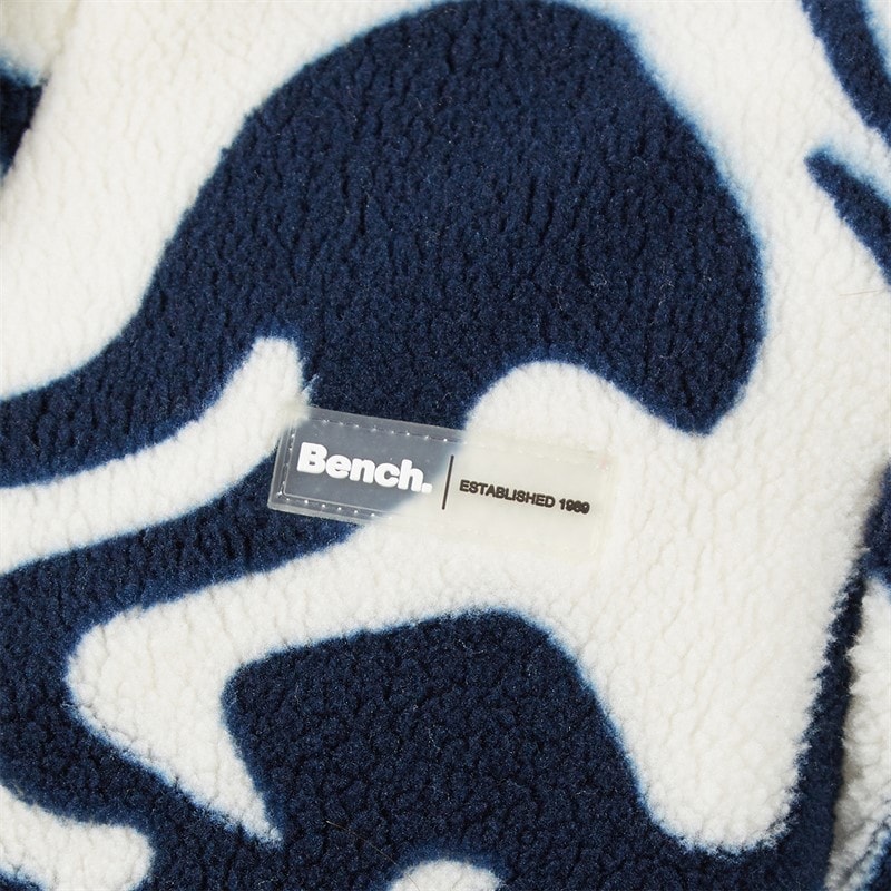 Bench Dame Gorla Borg Fleece Vinter Hvid/Navy Hvirvel - Billede 5