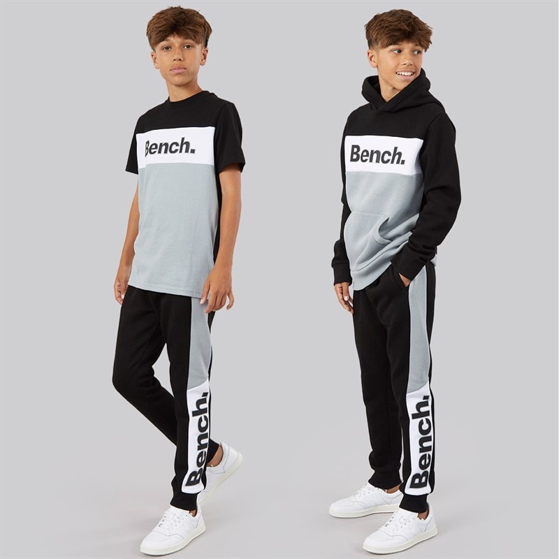 Bench Drenge Cambam Tre Dele Træningsdragt Og T-Shirt Sæt Sort - Billede 1