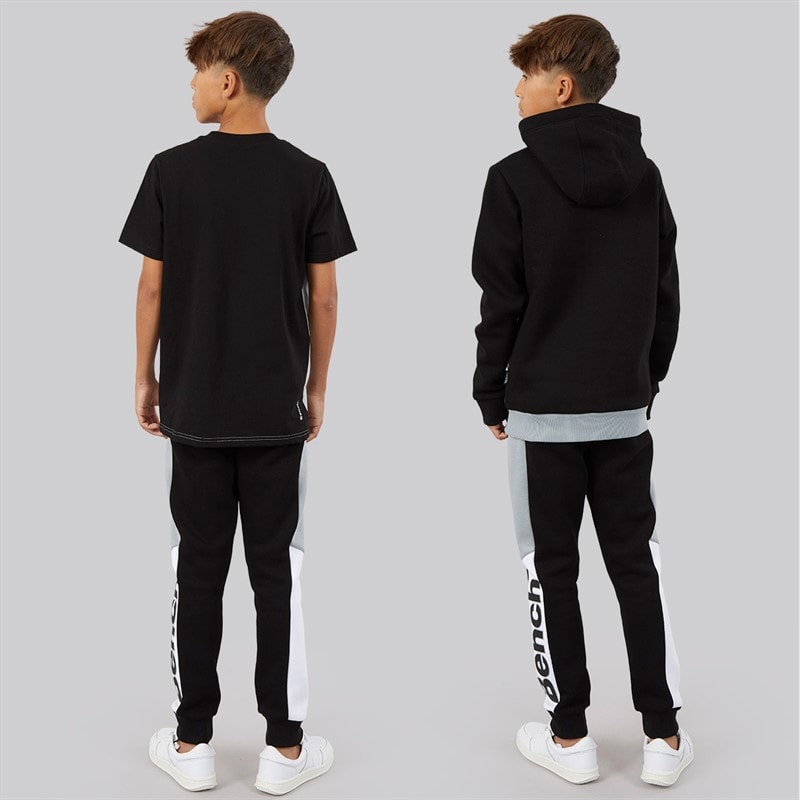 Bench Drenge Cambam Tre Dele Træningsdragt Og T-Shirt Sæt Sort - Billede 2