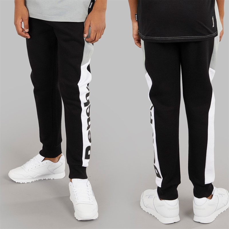 Bench Drenge Cambam Tre Dele Træningsdragt Og T-Shirt Sæt Sort - Billede 3