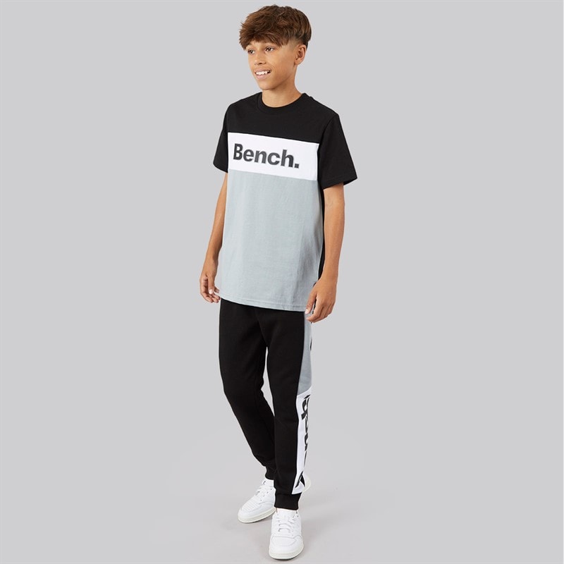 Bench Drenge Cambam Tre Dele Træningsdragt Og T-Shirt Sæt Sort - Billede 4