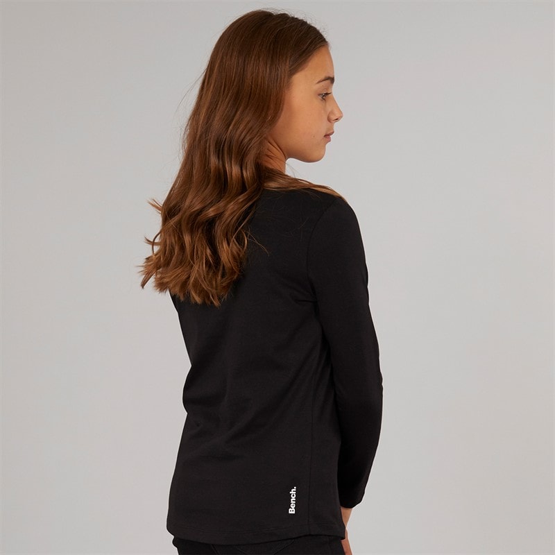 Bench Piger Kieshanna Hjerte Print T-Shirt Sort - Billede 2