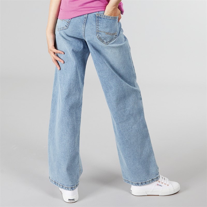 Bench Piger Maxina Wide Jeans Lys Vask - Billede 2