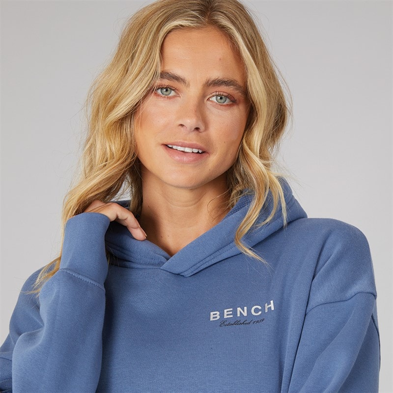 Bench Dame Harmy Hættetrøje Denim Blå - Billede 2