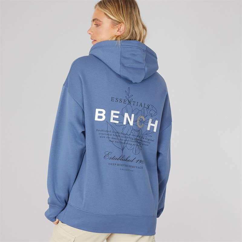 Bench Dame Harmy Hættetrøje Denim Blå - Billede 3