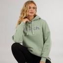 Bench Dame Dayla Oversized Hættetrøje Mørk Salvie Grøn