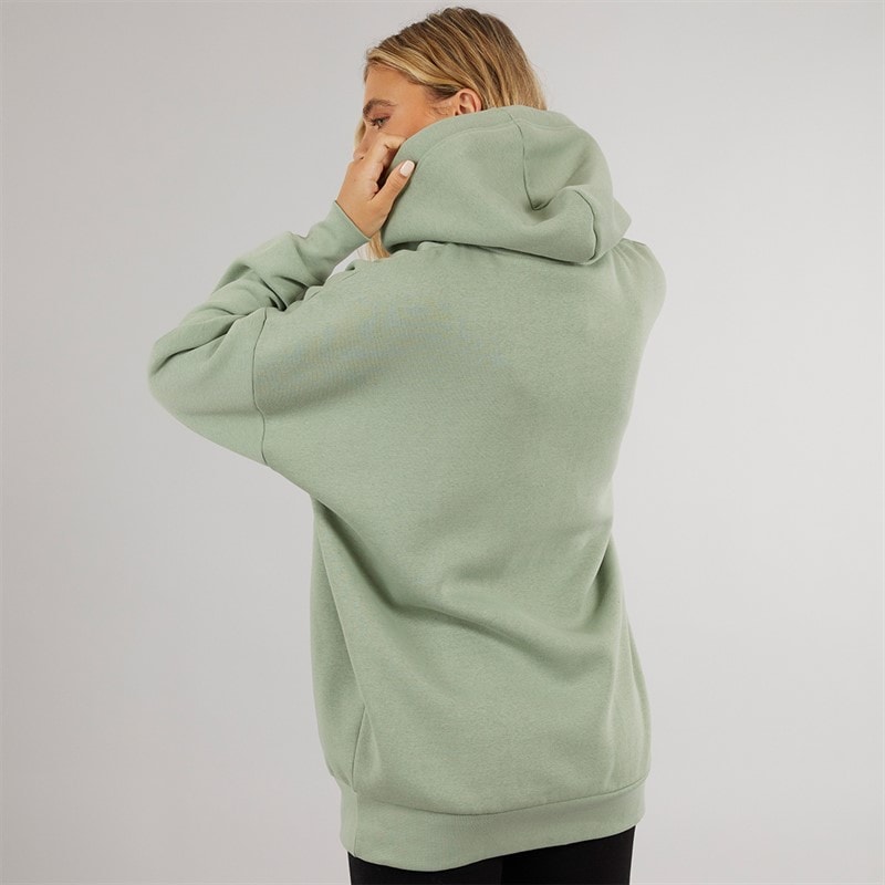 Bench Dame Dayla Oversized Hættetrøje Mørk Salvie Grøn - Billede 2