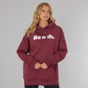 Bench Dame Dayla Oversized Hættetrøje Burgundy