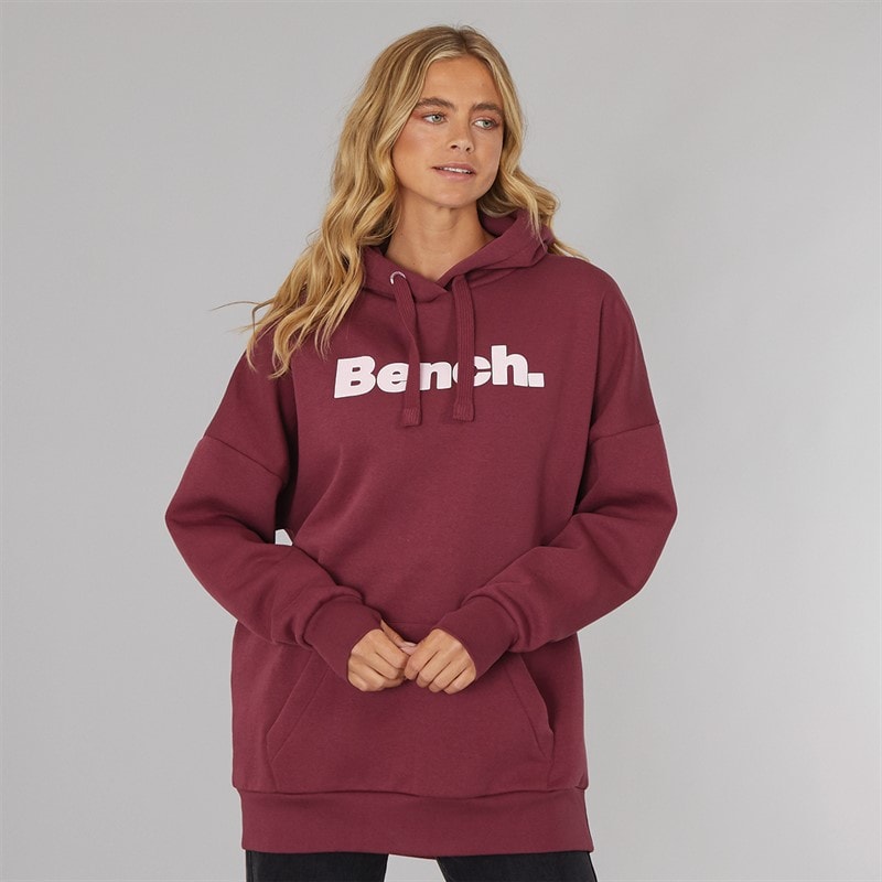 Bench Dame Dayla Oversized Hættetrøje Burgundy