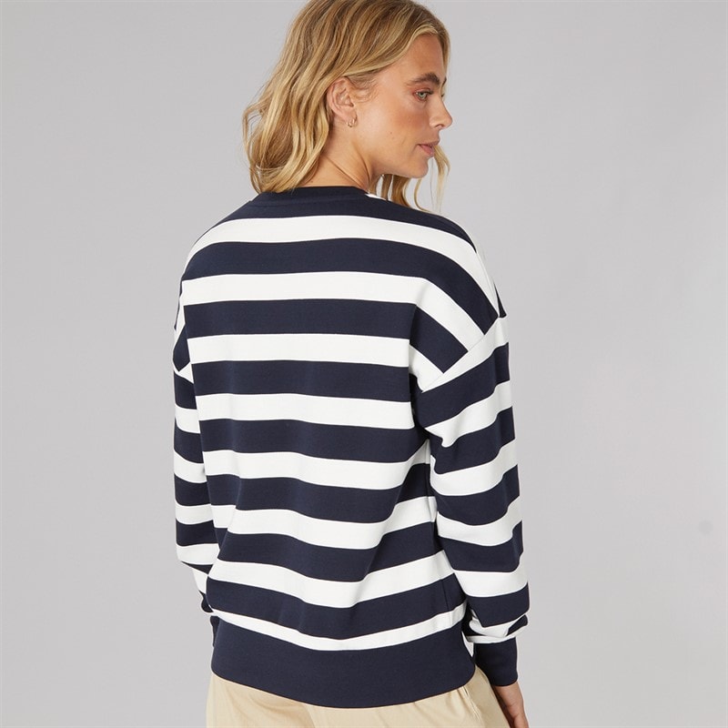 Bench Dame Jaye Sweatshirt Navy Vinter Hvid - Billede 2