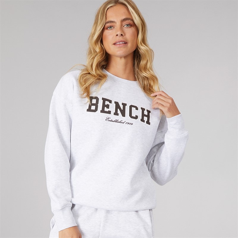 Bench Dame Ercie Sweatshirt Isgrå Melering - Billede 1