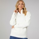 Bench Dame Zilia Sweatshirt Vinter Hvid