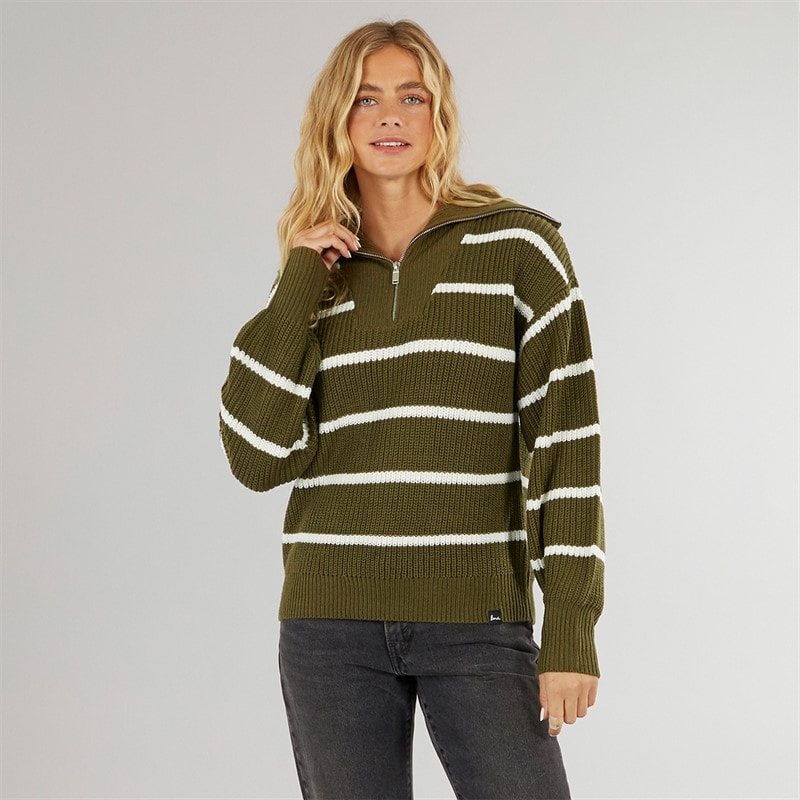 Bench Dame Margita Jumper Mørk Oliven - Billede 3