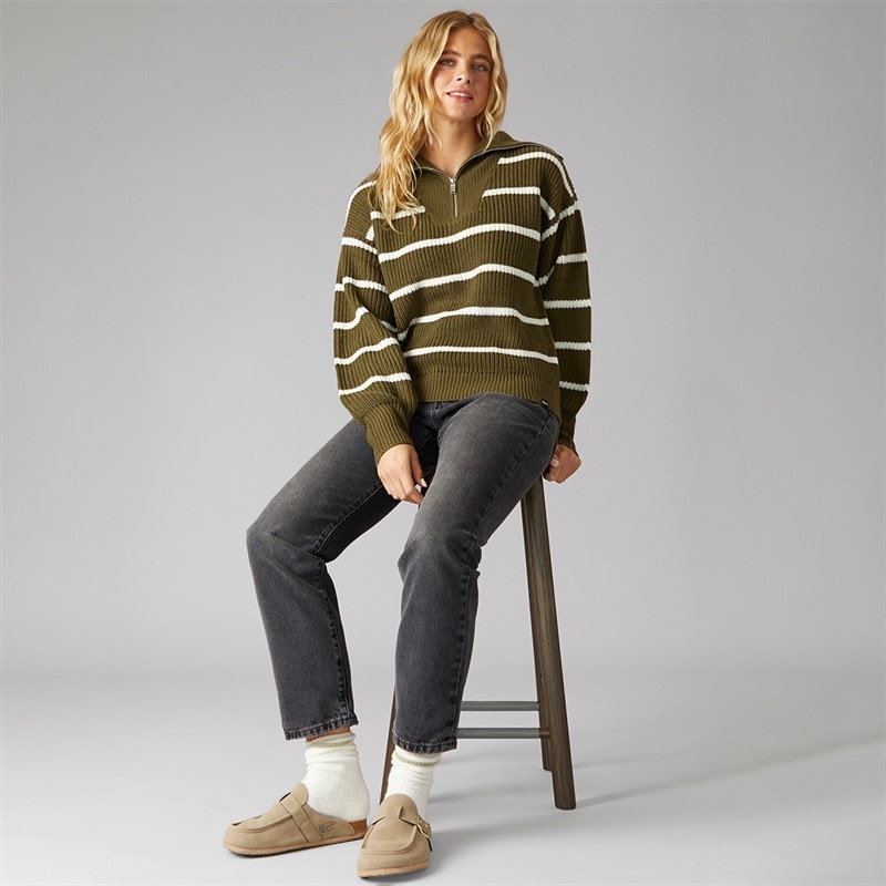Bench Dame Margita Jumper Mørk Oliven - Billede 4