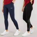 Bench Dame To Pak Leggings Sort/Navy