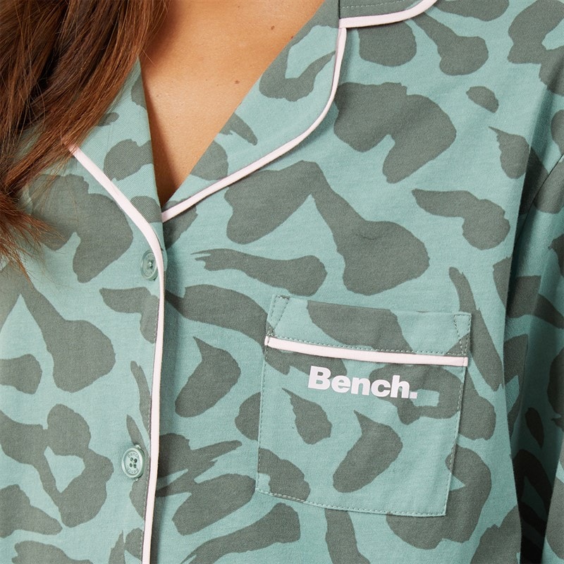 Bench Dame Korda Pyjamas Mørk Salvie Leopard - Billede 3