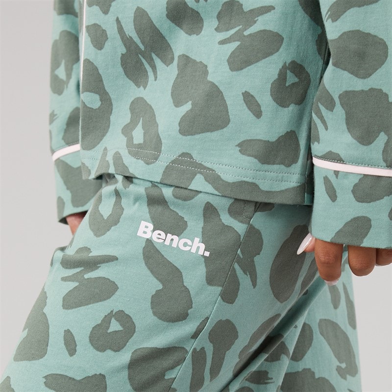 Bench Dame Korda Pyjamas Mørk Salvie Leopard - Billede 5