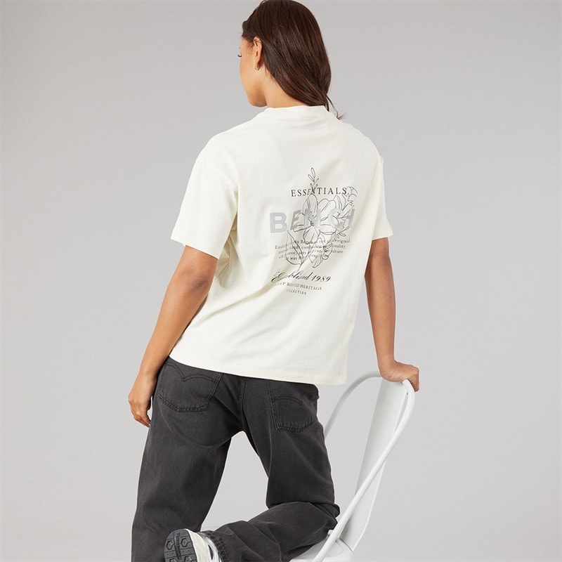 Bench Dame Yalo T-shirt Vinter Hvid