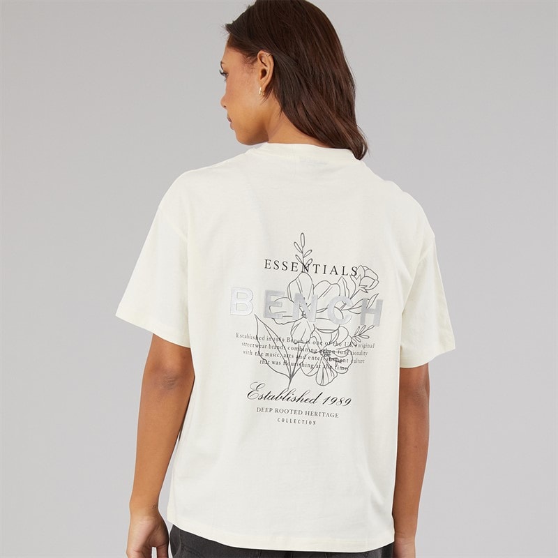Bench Dame Yalo T-shirt Vinter Hvid - Billede 2