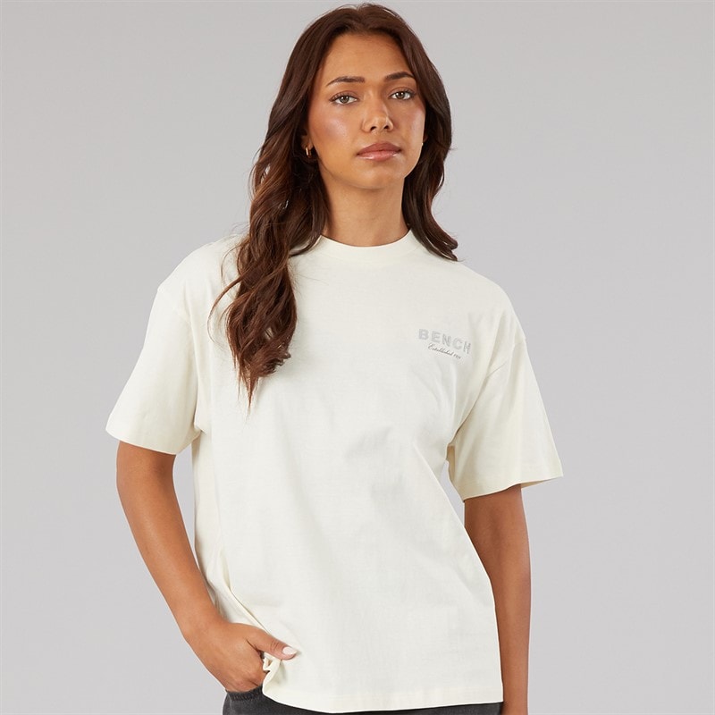 Bench Dame Yalo T-shirt Vinter Hvid - Billede 3