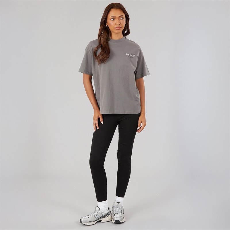 Bench Dame Yalo T-shirt Grafit Grå - Billede 4