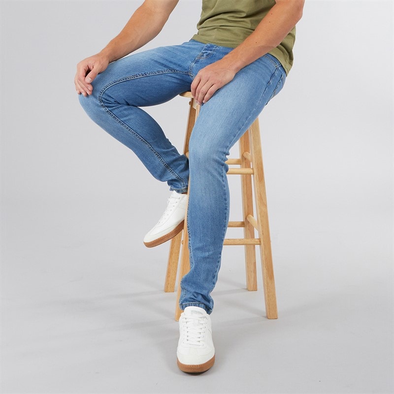 Bench Herre Ralemo Skinny Jeans Midwash - Billede 1