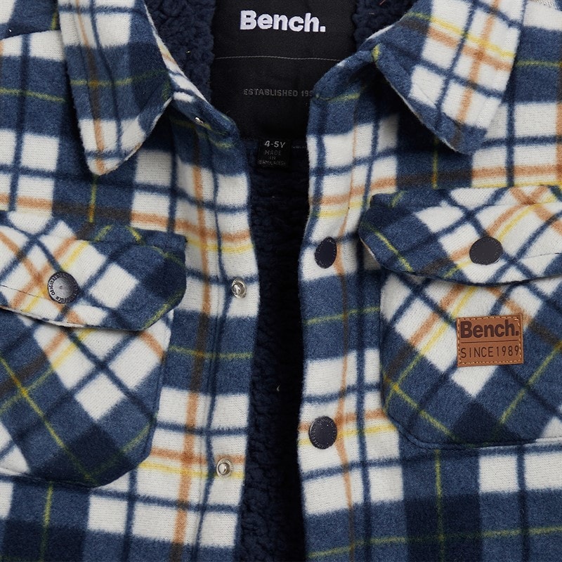 Bench Drenge Bonded Skjorte T-shirt Og Jeans Sæt Navy - Billede 2