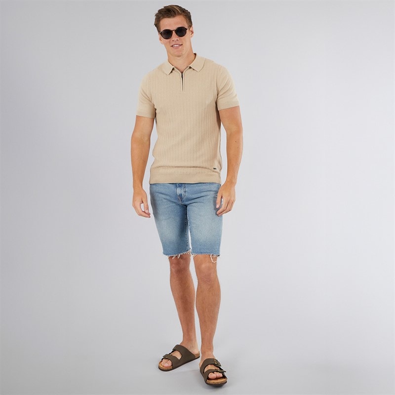 Bench Herre Brescia Strikket Polo Stone - Billede 4