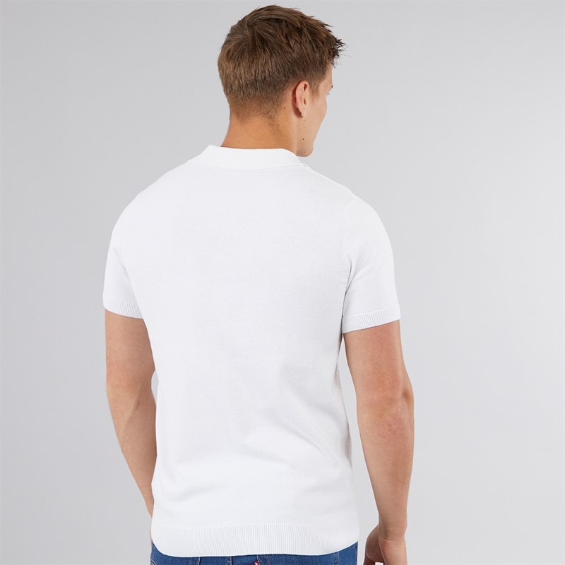 Bench Herre Brescia Strikket Polo Hvid - Billede 2