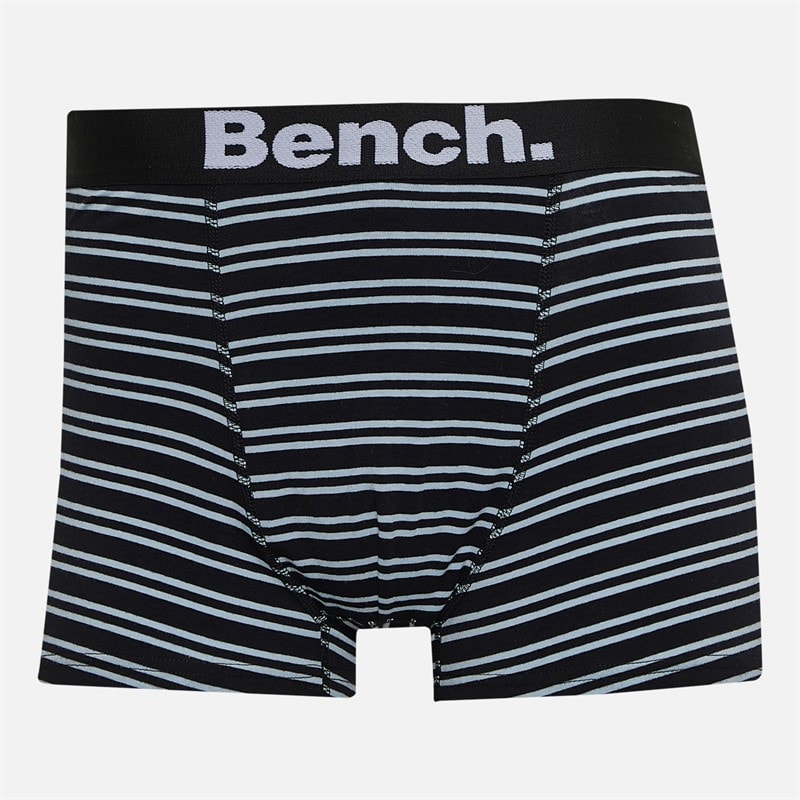 Bench Herre Geyord Tre Pak Underbukser Ecru Aop/Teal/Yarn Dyed Stripes - Billede 2
