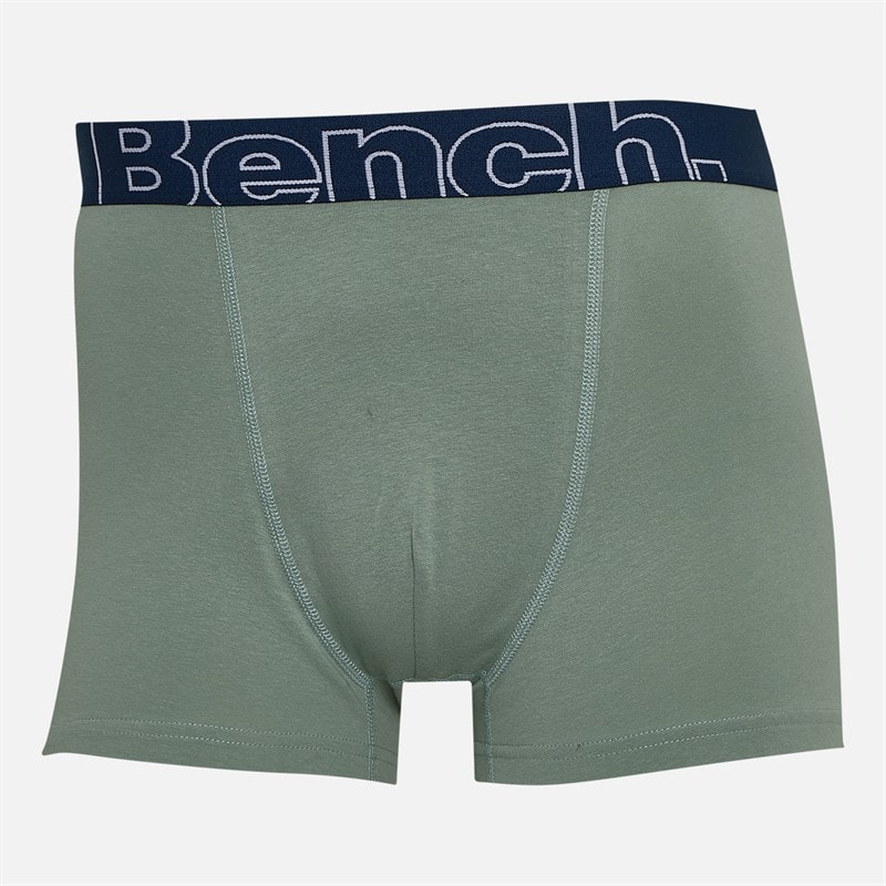 Bench Herre 3-pak Bokser Navy Aop/Sage Green/Grey Marl - Billede 2