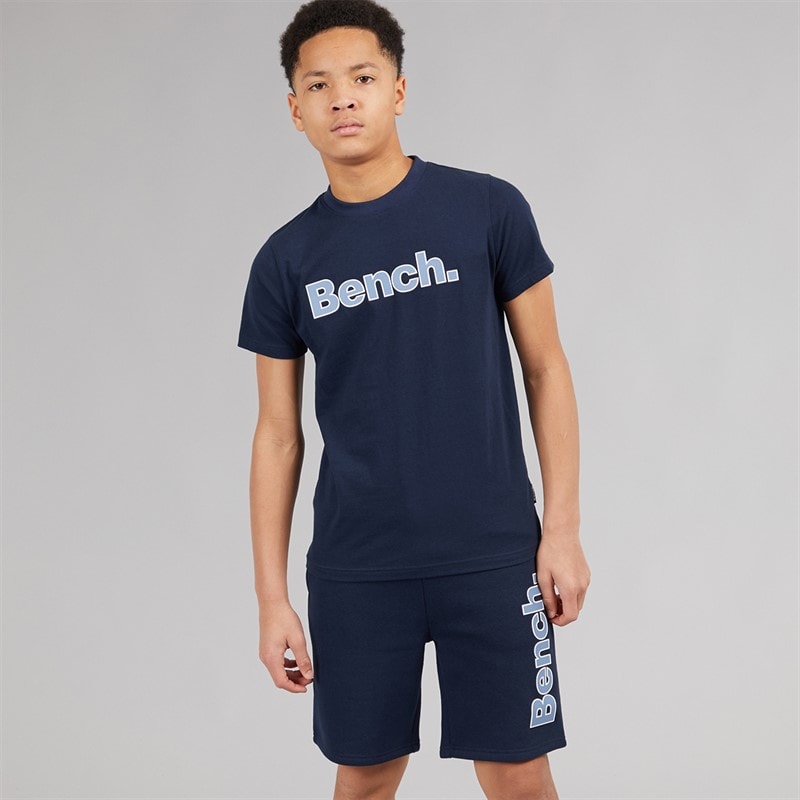 Bench Drenge Gowsen B T-shirt Og Shorts Sæt Navy