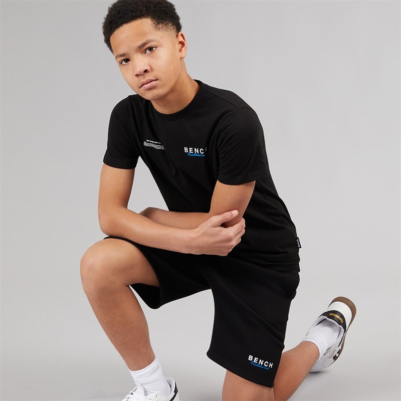 Bench Drenge Biller T-shirt og Shorts Sæt Sort - Billede 1
