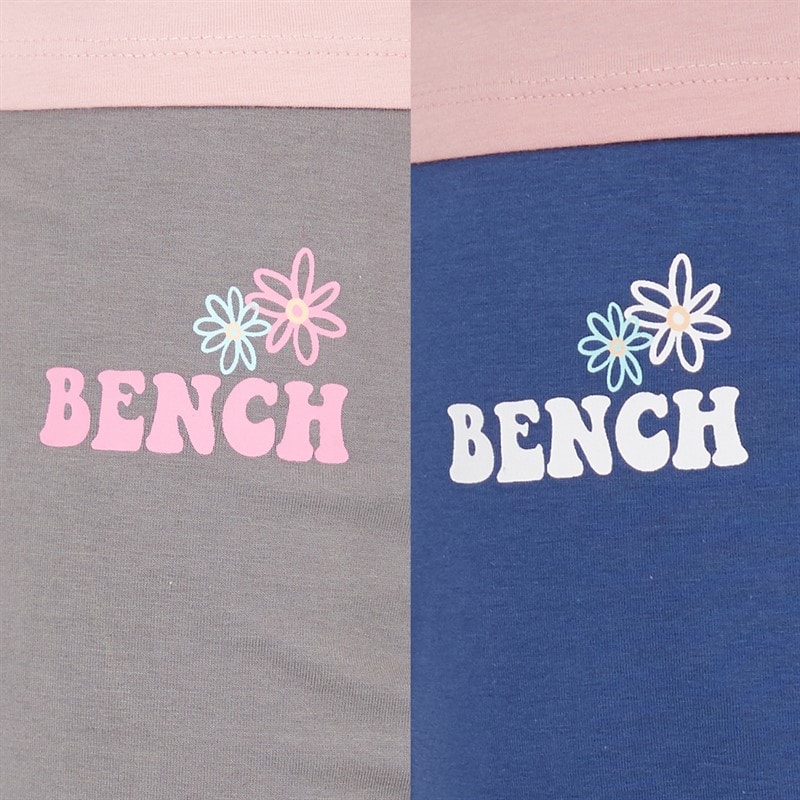 Bench Piger Torva To Pak Leggings Grå Melange/Navy Grey Marl / Navy - Billede 3