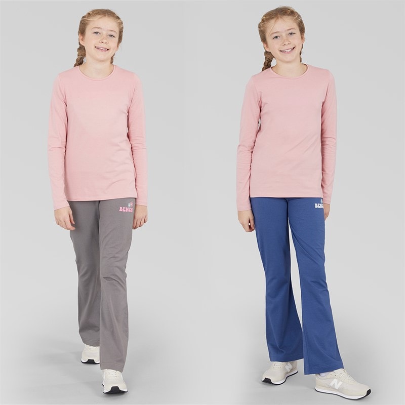 Bench Piger Torva To Pak Leggings Grå Melange/Navy Grey Marl / Navy - Billede 4