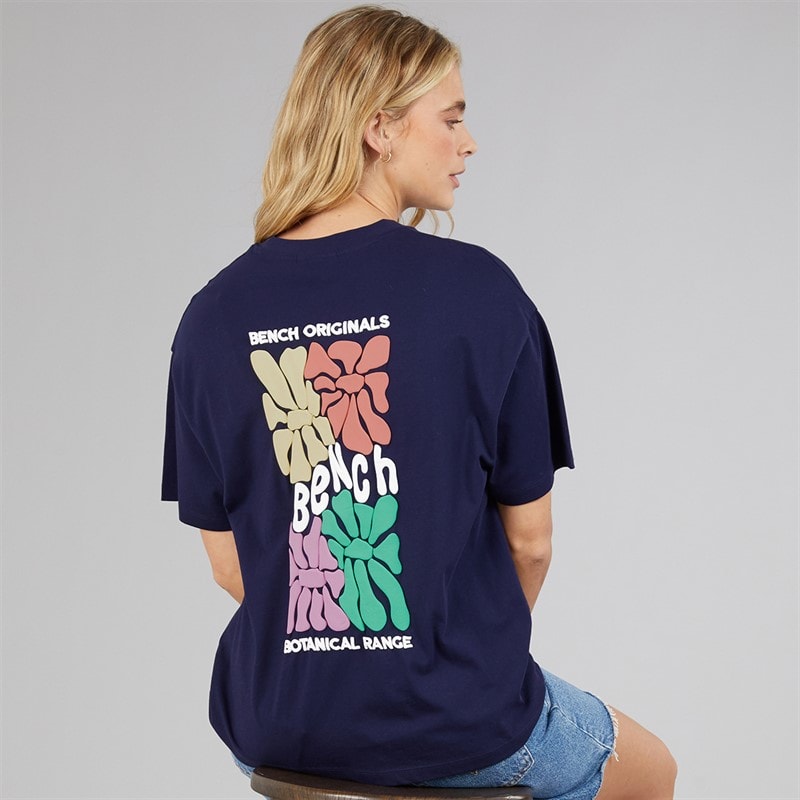 Bench Dame Sarrine oversized T-shirt Deep Navy - Billede 1