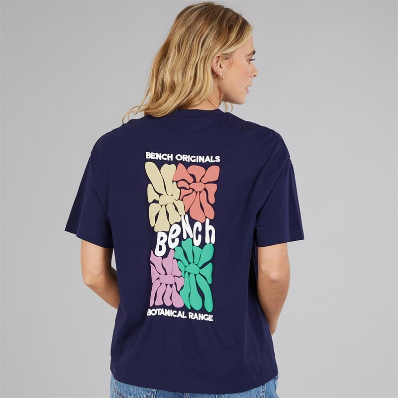 Bench Dame Sarrine oversized T-shirt Deep Navy - Billede 3
