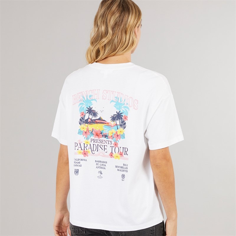 Bench Dame Craya T Shirt Hvid - Billede 3